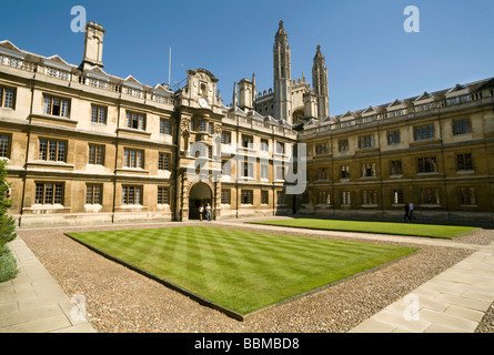 La vieille cour, Clare College, Cambridge University, UK Banque D'Images