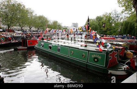 La Petite Venise Cavalcade événement tenu à la jonction du Grand Union & Regents Canal en mai 2009 Banque D'Images