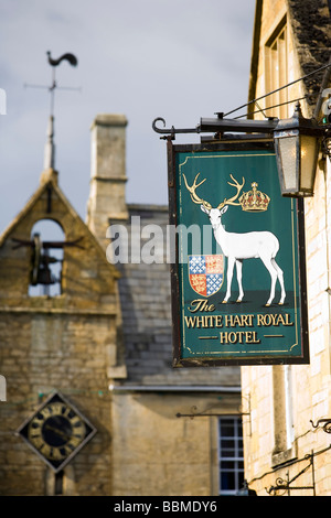 White Hart Royal Hotel Moreton in le Marais Banque D'Images