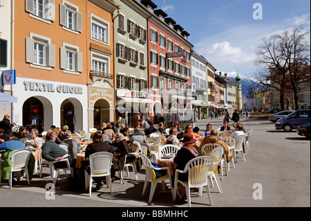 Hauptplatz place principale, Lienz, Tyrol, Autriche, de l'Europe Banque D'Images