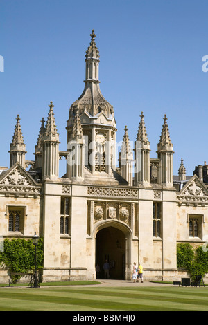 L'entrée de Kings College, Université de Cambridge, Cambridge, Royaume-Uni Banque D'Images