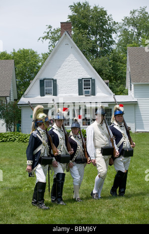 French and Indian War Reenactment à Mabee Farm Rotterdam Junction New York Vallée de la Mohawk Schenectady County New York Banque D'Images