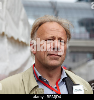 Juergen Trittin, ancien ministre fédéral allemand de l'environnement, vice-président de l'Alliance '90/Les Verts, l'allemand Banque D'Images