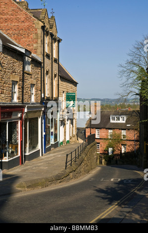 Dh Street Ville NORTHUMBRIA HEXHAM boutiques Hallstile scènederue Banque shopfront Banque D'Images