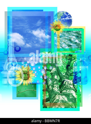 De la nature composite numérique Banque D'Images