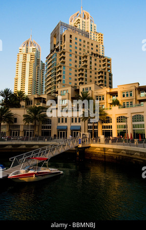 La nouvelle zone de la Marina de Dubai à Dubaï Banque D'Images