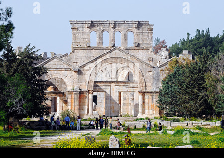 Monastère de Siméon Quala'at Samaan, villes mortes, de Syrie, d'Asie Banque D'Images