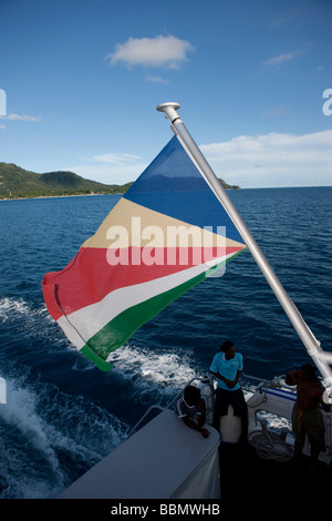 Pavillon des Seychelles, Seychelles, océan Indien, Afrique Banque D'Images