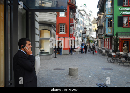 Un peu de ruelle de la vieille ville de Zurich, Suisse Banque D'Images