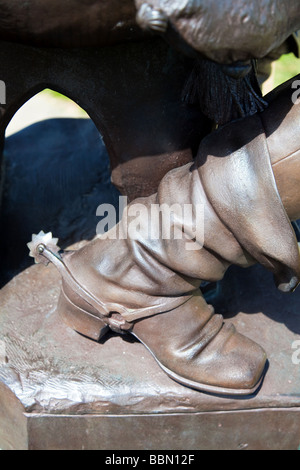 Shakespeare et d'autres statues et les bâtiments autour de Stratford Upon Avon, Warwickshire, Angleterre Banque D'Images