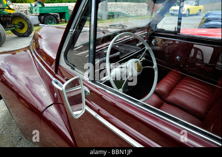 Vieux classique Peugeot 203 Cabriolet voiture automobile porte deux Banque D'Images