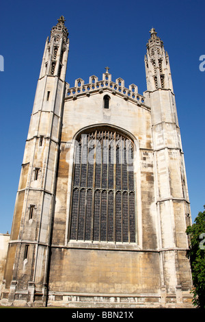 Vue de la chapelle de king's college du King's College de Cambridge, au Royaume-Uni, parade Banque D'Images