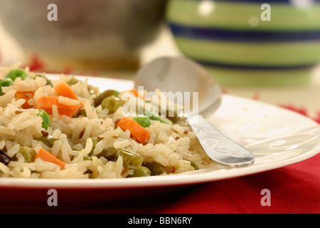 Biryani de légumes est un Indien populaire veg plat composé de légumes et riz Basmati Banque D'Images