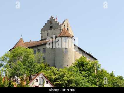 Château de Meersburg sur le lac de Constance, Bade-Wurtemberg, Allemagne, Europe Banque D'Images