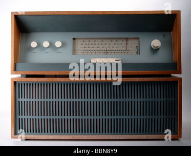 Broadcast, radio, radio, radio set 'RK 2', le tuner et le président de composants, faite par HELIRADIO, RDA, 1960, Banque D'Images