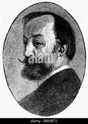 Keller, Gottfried, 19.7.1819 - 16.7.1890, auteur/écrivain suisse, gravure, ovale, , Banque D'Images