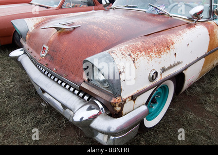 'Bottrop Kustom Kulture 2009' : Hot Rods, Kustoms, croiseurs et de l'art à l'aérodrome à Bottrop-Kirchhellen, Allemagne. Banque D'Images