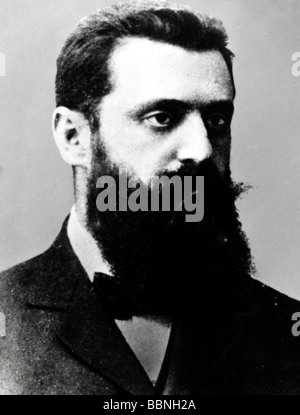 Herzl, Theodor, 2.5.1860 - 3.7.1904, auteur/écrivain autrichien hongrois, portrait, après la photographie, fin du XIXe siècle, Banque D'Images