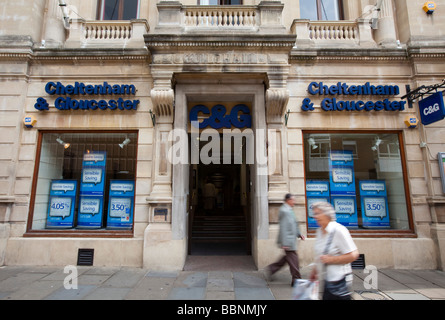 Une succursale de la Cheltenham & Gloucester Building Society, Gloucester, Gloucestershire UK Banque D'Images