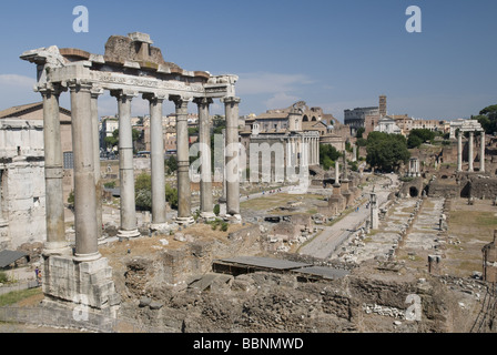 Géographie / voyage, Italie, Rome, Forum Romain, Temple de Saturne, Additional-Rights Clearance-Info-Not-Available- Banque D'Images