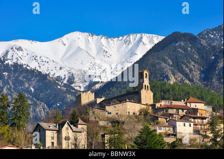 Vernet les Bains, Pyrénées Orientales, France. Banque D'Images