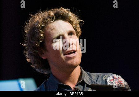 James Cracknell double médaillé d'or olympique d'aviron à Hay Festival 2009 Banque D'Images
