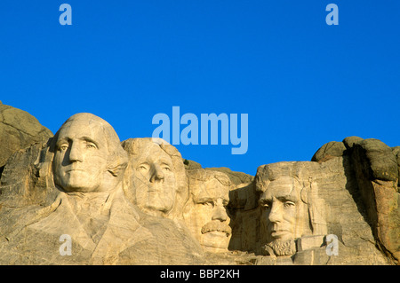 La lumière du matin sur le Mont Rushmore le Mont Rushmore National Memorial le Dakota du Sud Banque D'Images