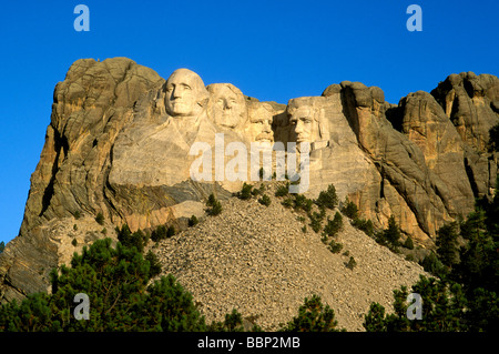 La lumière du matin sur le Mont Rushmore le Mont Rushmore National Memorial le Dakota du Sud Banque D'Images