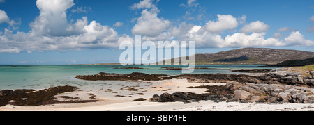 Eriskay Beach, South Uist, Hébrides extérieures, en Écosse Banque D'Images