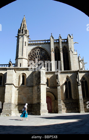 Ville fortifiée de Carcassonne, AUDE (11), FRANCE Banque D'Images