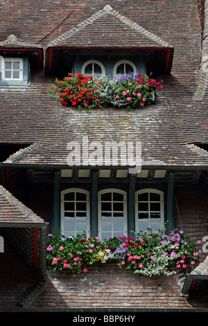VILLA STRASSBURGER (ANCIENNE FERME DE LA MOTTE), Deauville, Calvados (14), NORMANDIE, France Banque D'Images