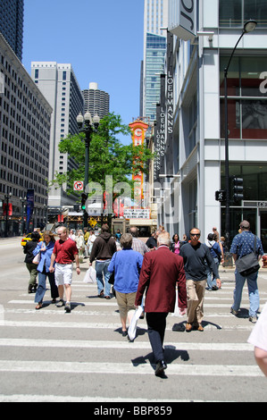 Chicago Theatre de State Street dans le centre-ville de New York USA Banque D'Images