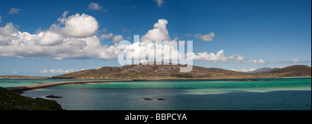 Causeway de Eriskay à South Uist, Hébrides extérieures, en Écosse Banque D'Images