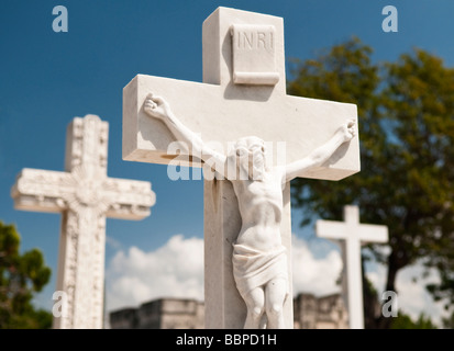 Cimetière nécropole Cristobal Colon, La Havane, Cuba, Caraïbes Banque D'Images