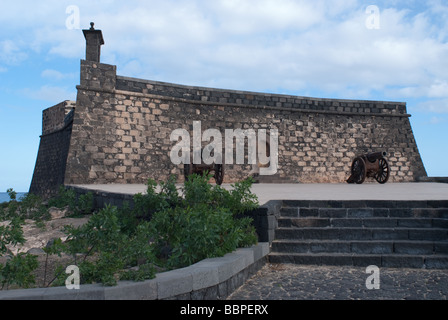 Castillo de San Gabriel, Arrecife, Espagne Banque D'Images