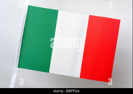 Drapeau national italien Banque D'Images