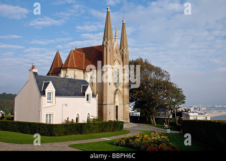 NOTRE-DAME-DES-FLOTS CHAPELLE, SAINTE-ADRESSE, LE HAVRE, Seine-maritime (76), NORMANDIE, France Banque D'Images