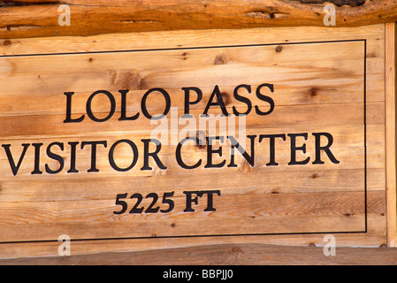 Lolo Pass Visitor Center Lewis Clark National Historic Trail Maryland Banque D'Images