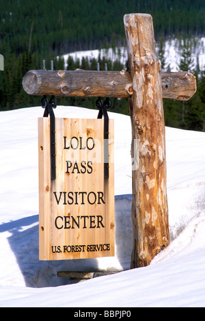 Lolo Pass Visitor Center Lewis et Clark National Historic Trail Maryland Banque D'Images