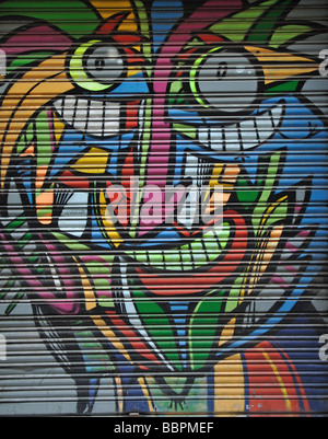 Graffiti dans la ville de Barcelone Banque D'Images