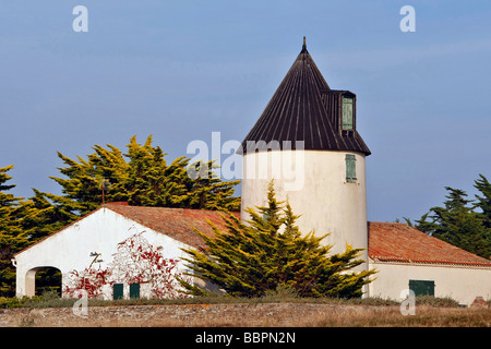 Les Moulins, BARBATRE ILE DE NOIRMOUTIER, Vendée (85), FRANCE Banque D'Images