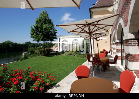 L'HÔTEL LA CÔTE SAINT JACQUES, RELAIS ET CHATEAUX HOTEL, Joigny, YONNE (89), bourgogne, france Banque D'Images