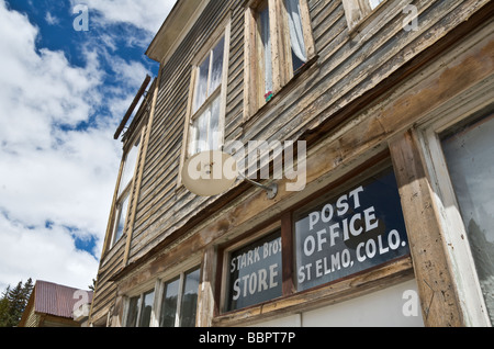 Colorado Saint Elmo ghost town National Historic Site se sont installés à l'origine du nom de la ville de la Forêt 1878 Banque D'Images