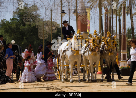 Jerez de la Frontera Espagne Andalousie foire du cheval Banque D'Images