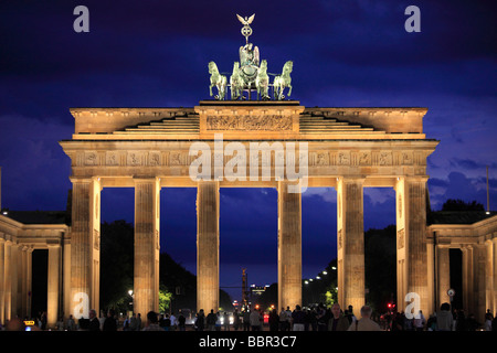 Allemagne Berlin Porte de Brandebourg Banque D'Images