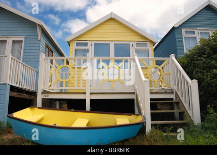 Grande chambre de luxe beach hut Banque D'Images