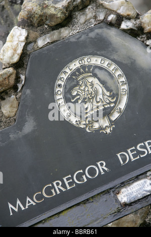 Village de Balquhidder, en Écosse. La tombe du célèbre héros populaire et de bandes de Rob Roy MacGregor. Banque D'Images