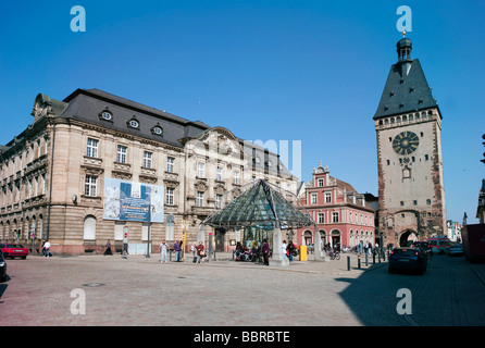 L'ancienne Porte, Altpoertel, ancienne porte ouest de la ville de Speyer, l'une des plus grandes et des plus importantes portes de ville en allemand Banque D'Images