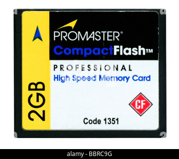 Promaster peinture-émulsion haute vitesse Compact Flash carte mémoire 2 Go Banque D'Images