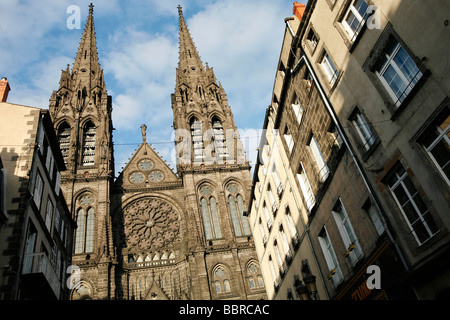 NOTRE DAME DE L'ASSOMPTION, LA CATHÉDRALE DE CLERMONT FERRAND, Auvergne, Puy-de-Dôme (63), l'AVERGNE, FRANCE Banque D'Images